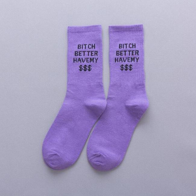 Men Unisex Novelty Colorful Tie-dyeing Skateboard Socks.Cotton Harajuku Hiphop Socks Sox Ethnic Couple Long Sock Meias