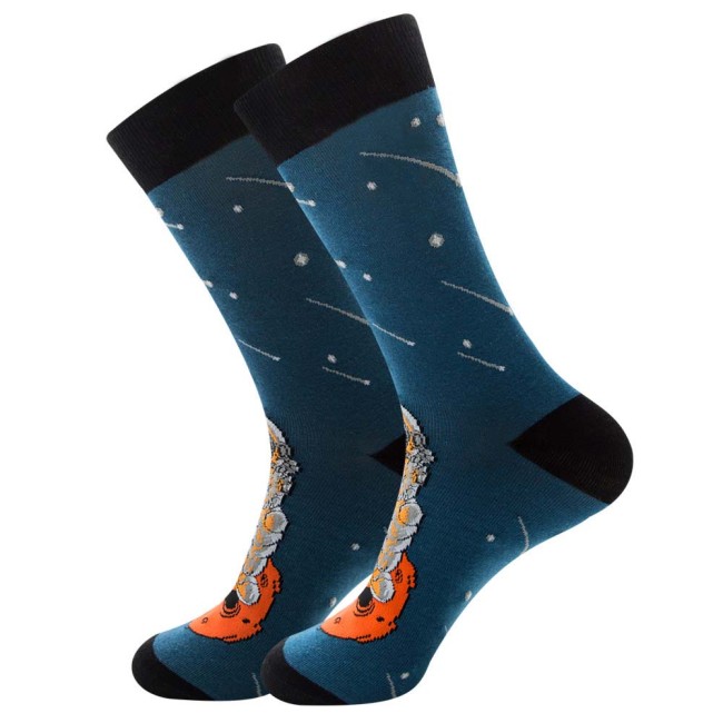 Colorful Men's Socks Harajuku Colorful Happy Funny symbol International chess geometric Formula Cotton Sock Christmas Gift