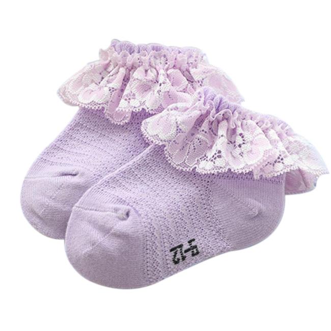 2020 Baby Stuff Kids Baby Girl Frilly Warm Lace Tutu Socks Infant Newborn Toddler Lace Ruffled Solid Ankle Socks