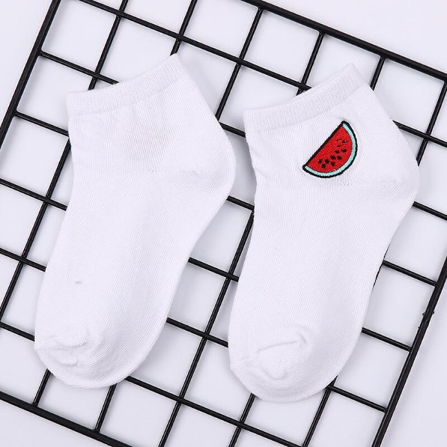 Children's cotton socks Cute Cartoon fruit embroidery socks comfortable cartoon socks kids socks Children's socks baby socks