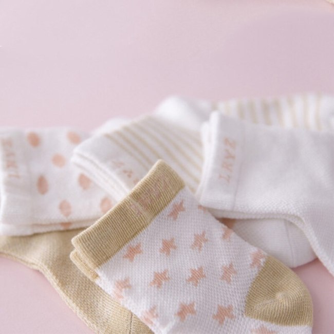 5 Pair=10PCS/lot 2019 New Dot Kids Socks Summer Thin Comfortable Breathable Cotton Fashion Baby Socks Toddler Girls for 0~6 Year