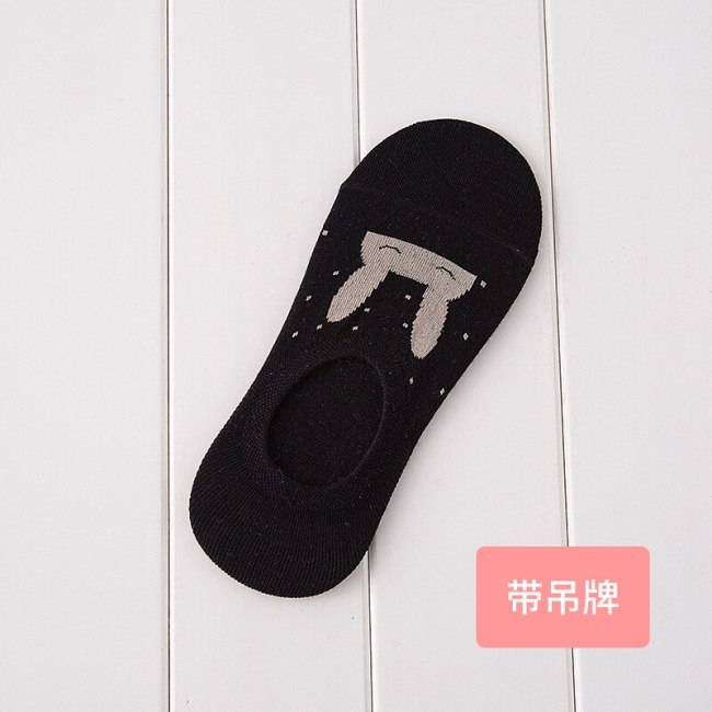 Colorful fruit Invisible Short Woman Sweat summer comfortable cotton girl women's boat socks ankle low female 1pair=2pcs XG37
