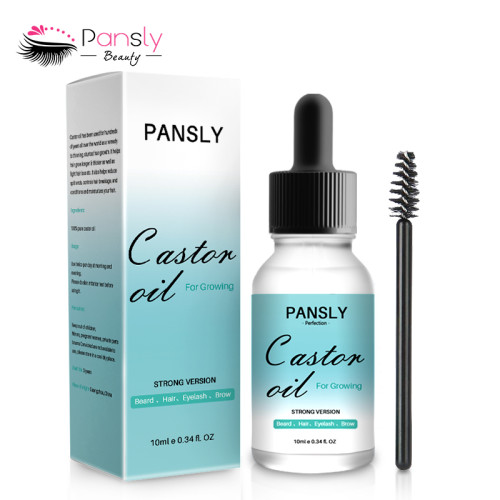 PANSLY castor oil promote eyelash eyebrow beard hair growth 10ML