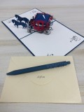 didforu Carriage Pop Up Card + Ballpen Set, 3D Funny Birthday Cards, Wedding Greeting Thank You Card