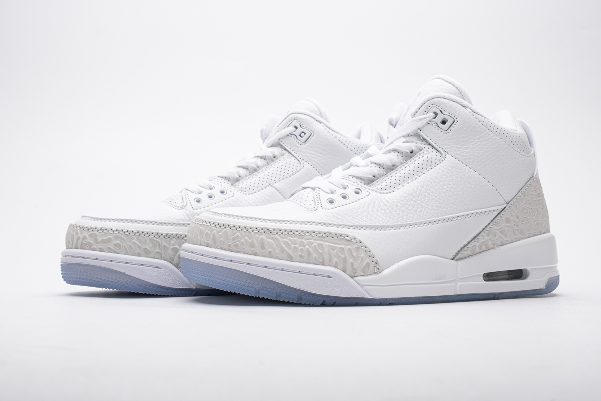 nike air jordan 3 retro pure white
