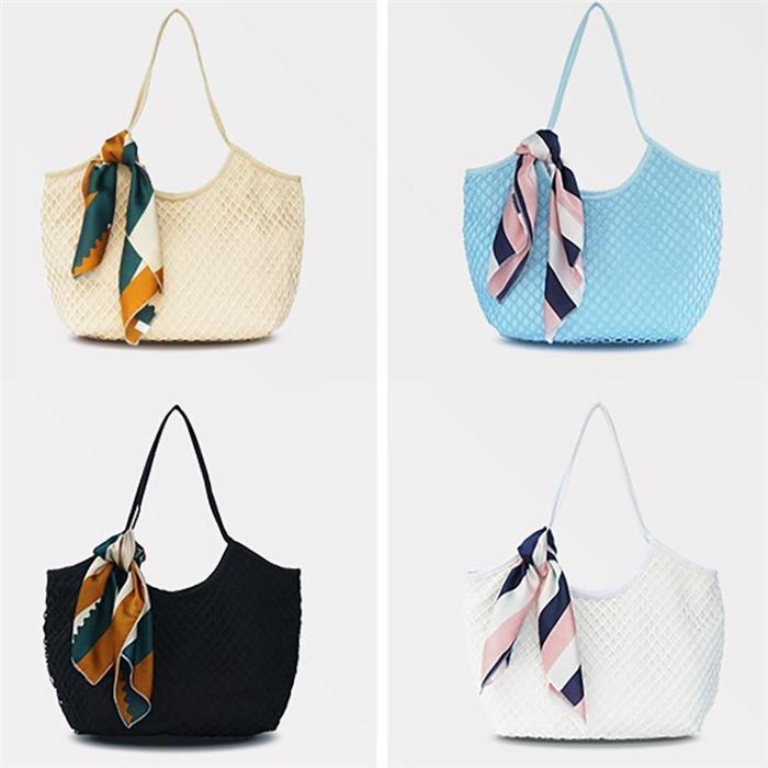 Women's Casual Hallowed Woven  Beach Shoulder Bags