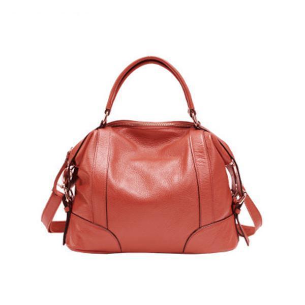 Real Genuine Leather Lady Handbag Cowhide Tote Crossbody Bag
