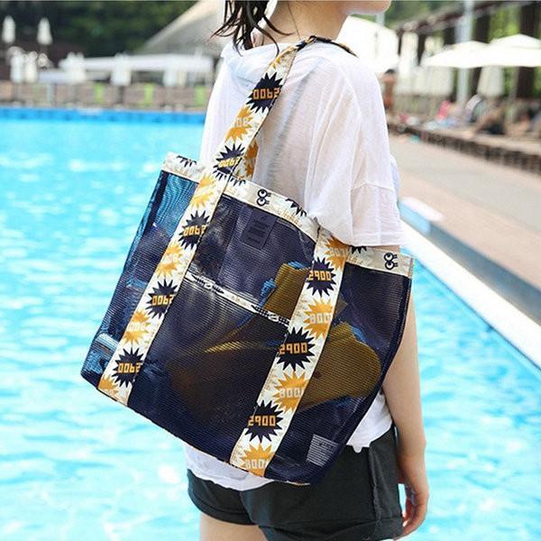 Nylon Lightweight Picnic Handbag Storage Bag Shoulder Bag