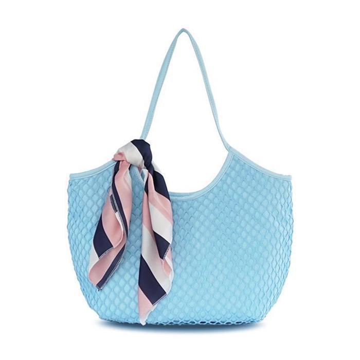 Women's Casual Hallowed Woven  Beach Shoulder Bags