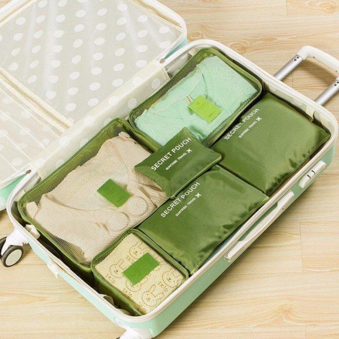 6 PCS Oxford Travel Waterproof Storage Bag Large Capacity Folding Bag Oxford Container