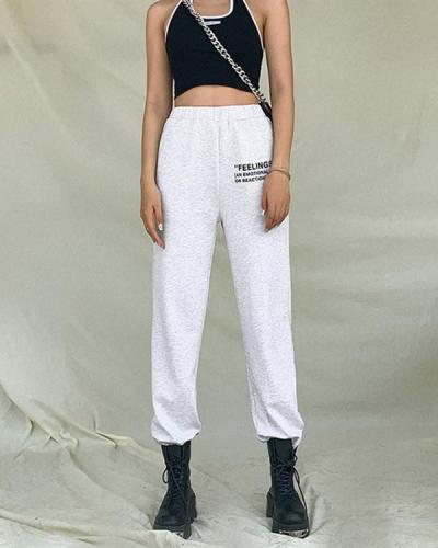 Womens Printed Street Shot Wild Casual Harem Pants