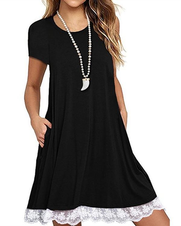 Women Casual V Neck Daytime Summer Dress