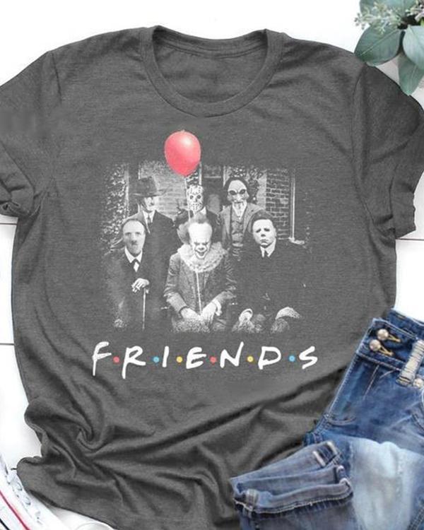 Friends Printed Women Daily T Shirts Tops
