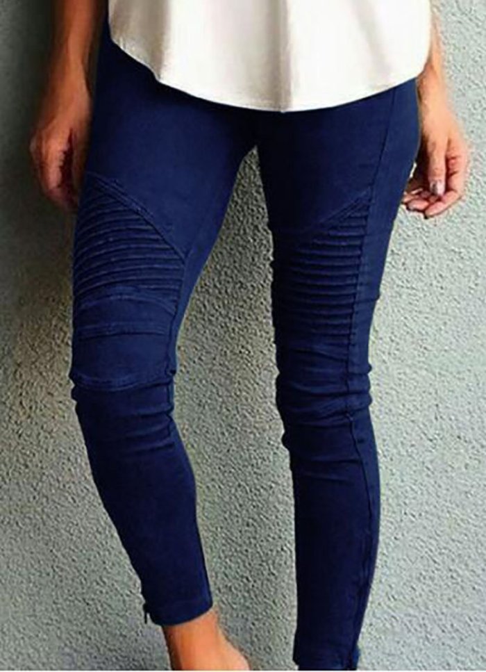 Ladies Fashion Casual Tight-fitting Elastic Pants