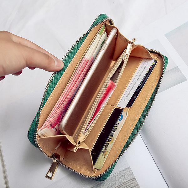 Bohemian Long Wallet Multi-Function Phone Bags 4 Card Slot Purse