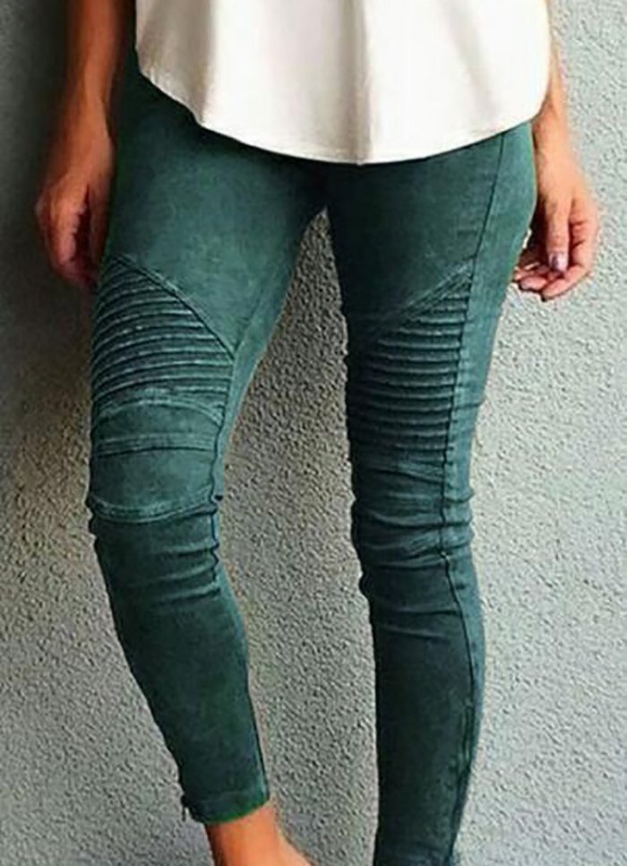 Ladies Fashion Casual Tight-fitting Elastic Pants