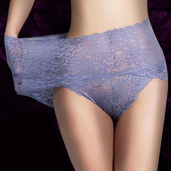 High Waist Lace Cotton Crotch Tummy Shaping Butt Lifter Panty