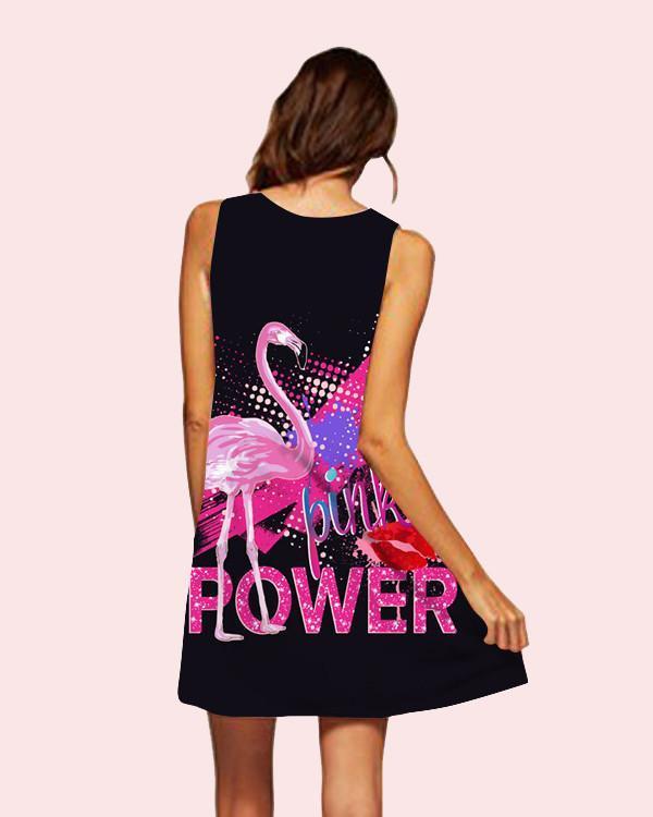 Women Printed Sleeveless Beach Dress
