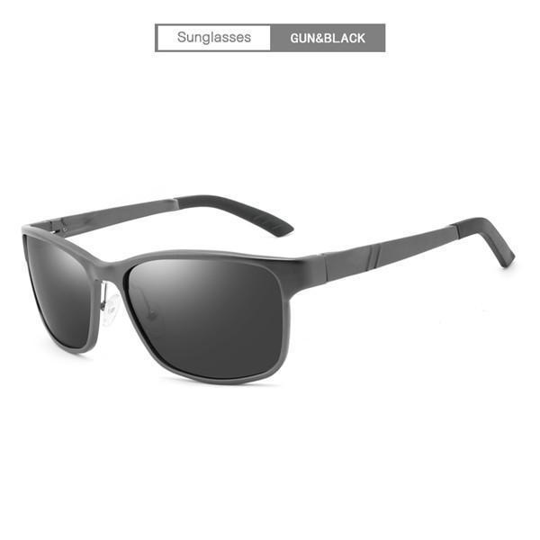 Aluminum Polarized Fashion Vintage Pilot Sun Glasses With Box