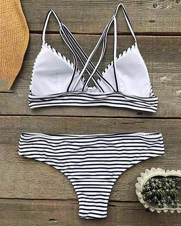 Hit Summer Stripe Bikini Set