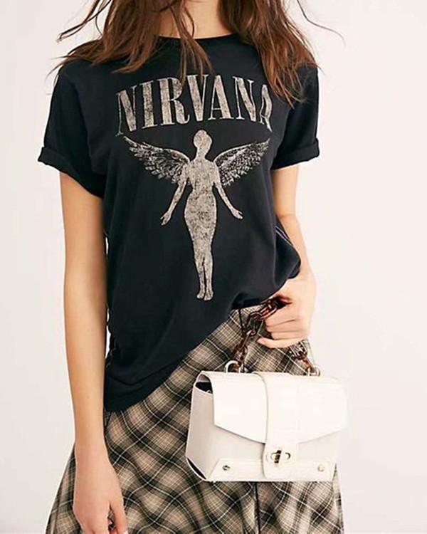 WOMEN'S FASHION PRINT T-SHIRT TOPS