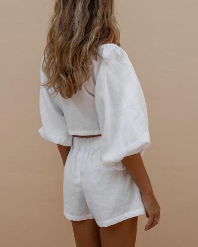 Cotton And Linen Summer Fashion Suit