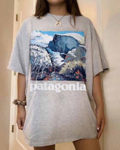 Casual Basic Graphic Printed T-shirts Tops