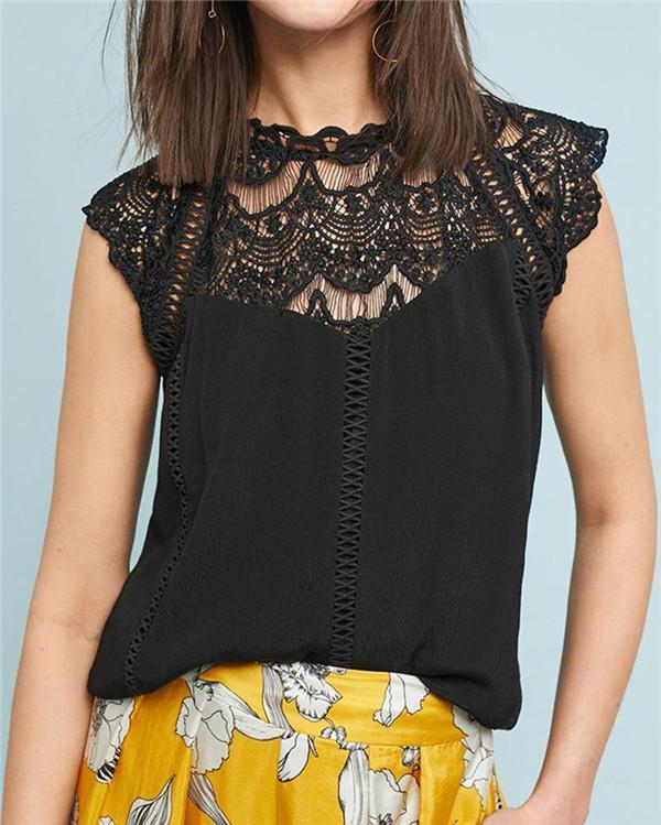 Ethnic Style Lace Sleeve Summer Women Holiday Daily Blouse