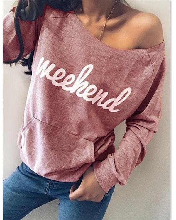 Casual Crew Neck Printed Long Sleeve Blouses Tops