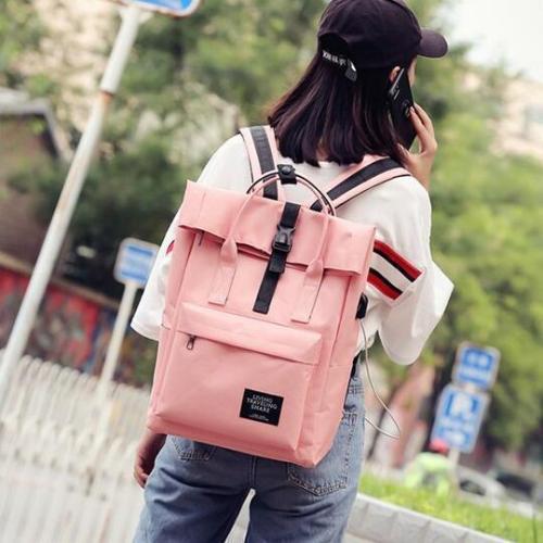 Canvas Large-capacity Backpack