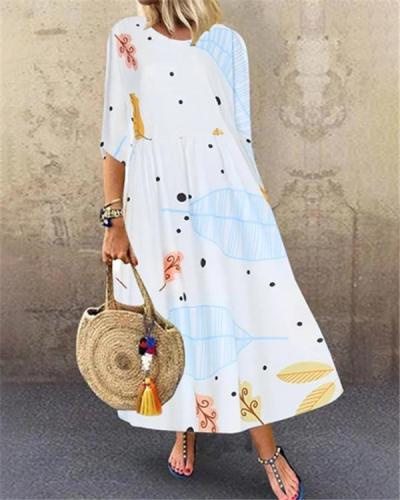 Printed Summer Holiday Daily Fashion Maxi Dresses