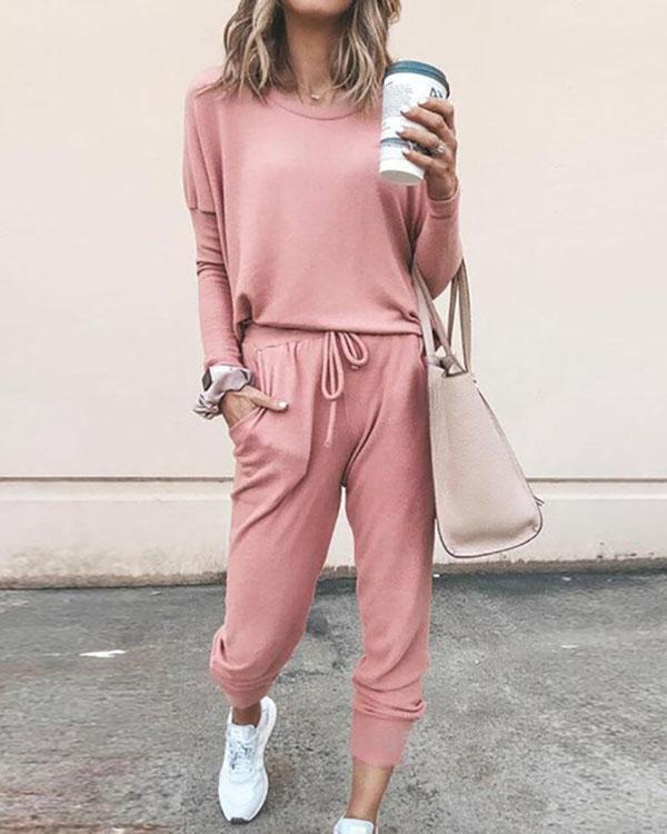 2 Peice Set Women Elegant Pants Sets Female Casual Outfits Jogger