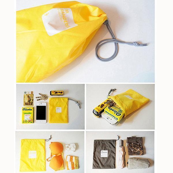 Casual 4 PCS Nylon Waterproof Beam Port Storage Bag Travel Bag