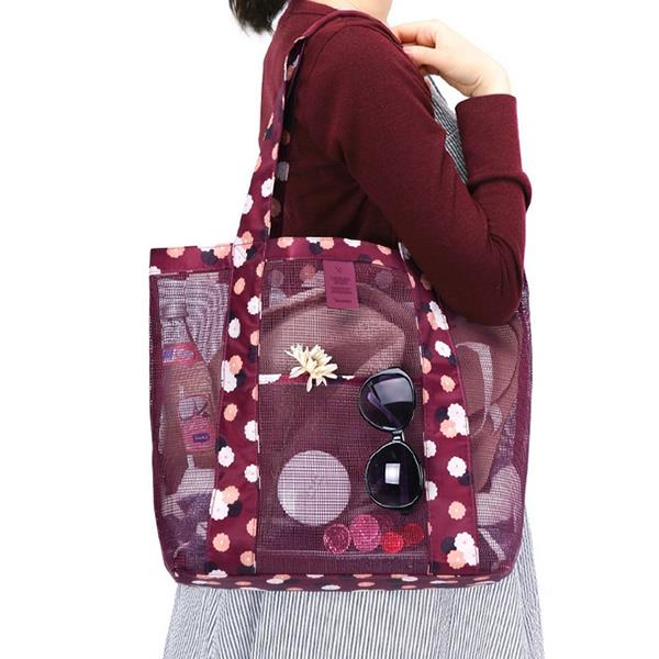 Nylon Lightweight Picnic Handbag Storage Bag Shoulder Bag