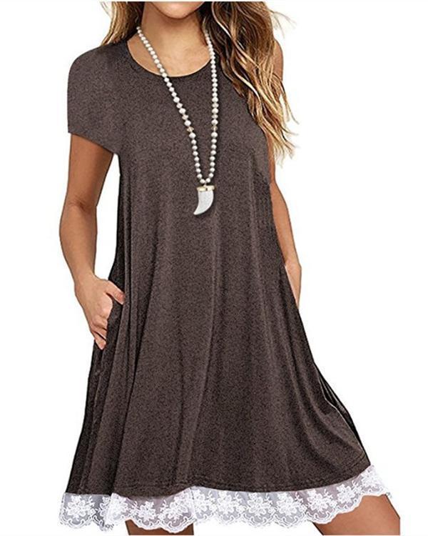 Women Casual V Neck Daytime Summer Dress