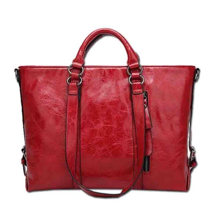 Women Pu Leather Tote Handbags Casual Large-Capacity Crossbody Bags Shoulder Bags