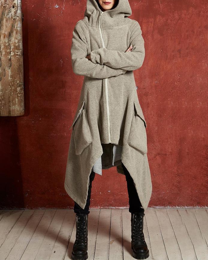 Fashion Longs Women Windbreaker Wram Plush Coat For Women