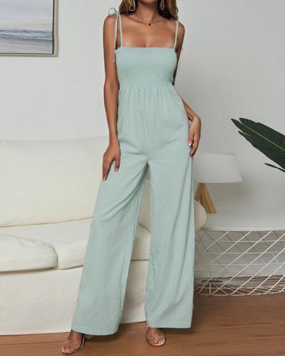 Solid Color Sexy Jumpsuits