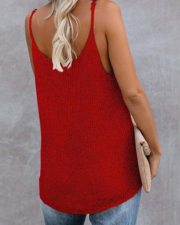 Knitted Spaghetti Holiday Sleeveless