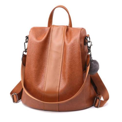 Anti-Thief Women Backpack Large Capacity Hair Ball Travel Bag