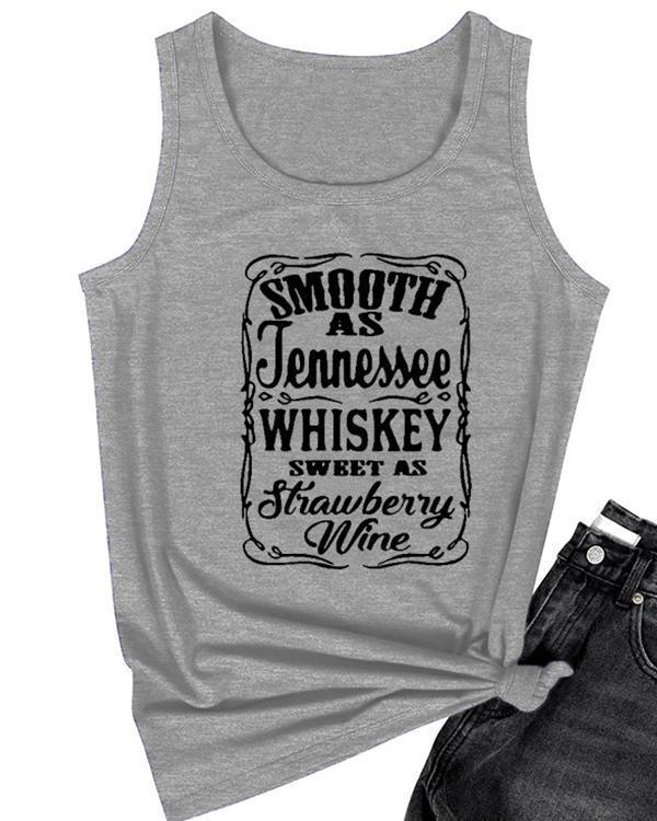 Smooth As Jennessee Summer Casual Sports Vests