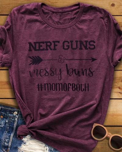 Nerf Guns Messy Buns Arrow T-Shirt Tee
