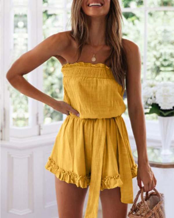 Ruffled Sexy Summer Rompers