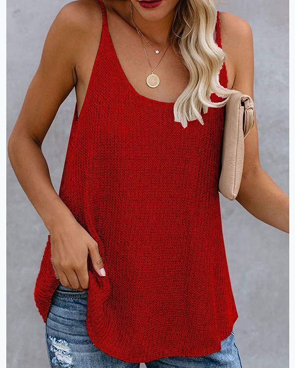 Knitted Spaghetti Holiday Sleeveless