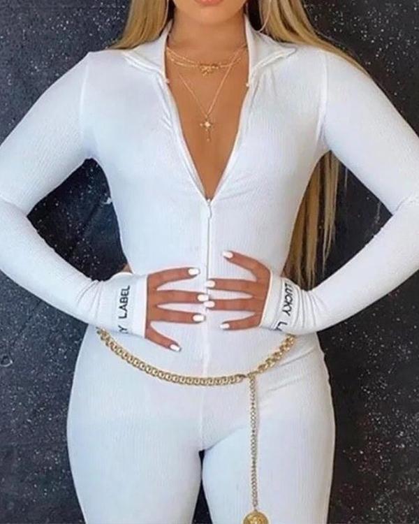 Streetwear Knitted Sexy Bodycon Jumpsuit Romper