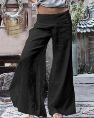 Solid Color Women's Loose Casual Pants