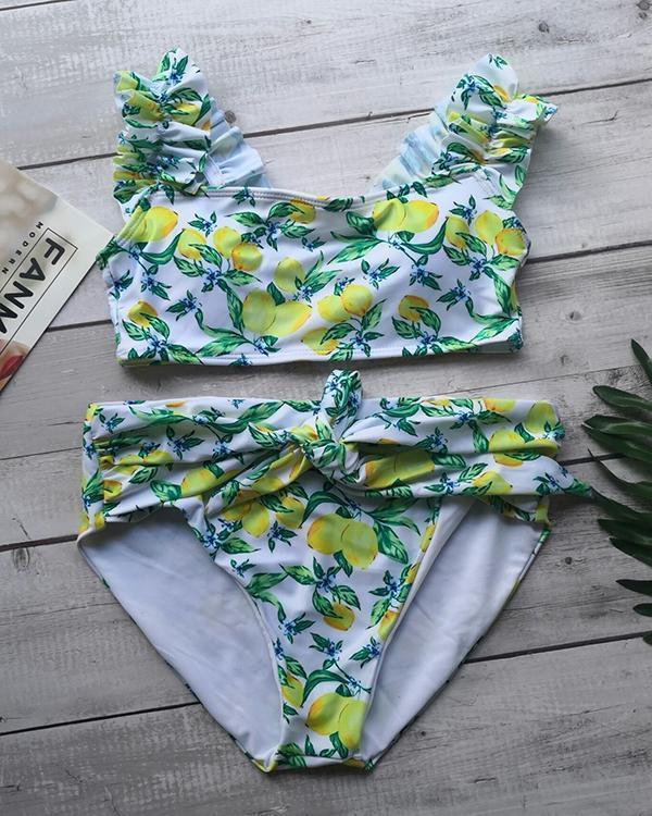Sexy Print Bikini Swimsuit