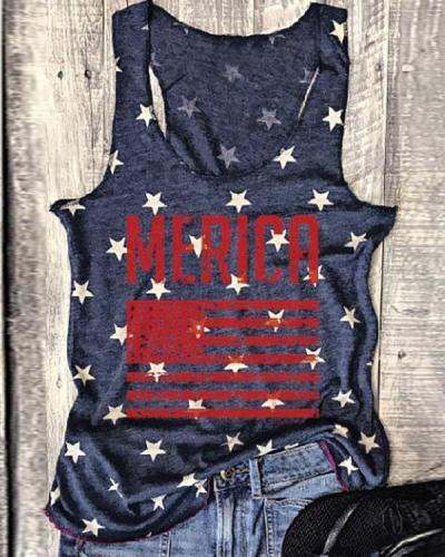 Merica American Flag Tank