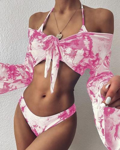 Tie Dye 3Pcs Bikini Set