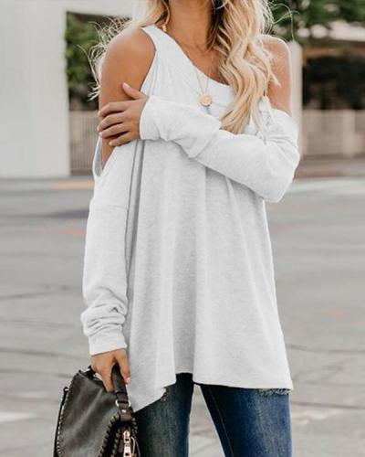Casual Solid Color Long Sleeve Shirts & Tops